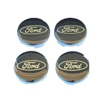 капачки за джанти Форд Ford 56mm черни комплект 4 броя